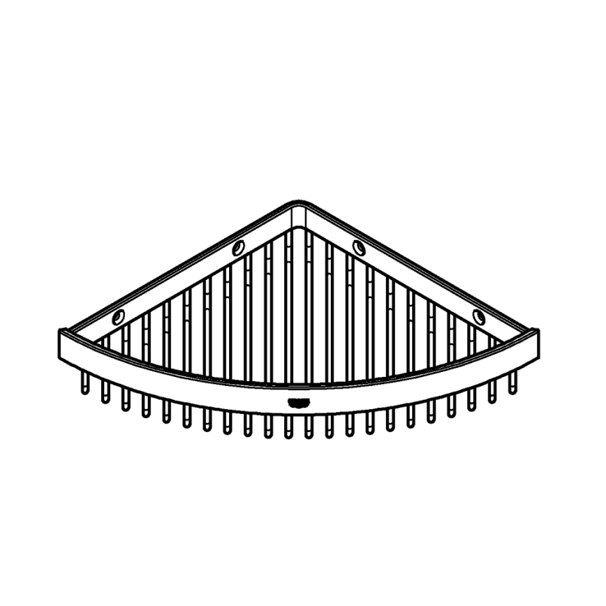 GROHE 40809000 - Portasapone in filo SELECTION CUBE 20 × 20 cm, cromo lucido