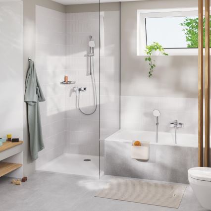 GROHE 40809000 - Portasapone in filo SELECTION CUBE 20 × 20 cm, cromo lucido