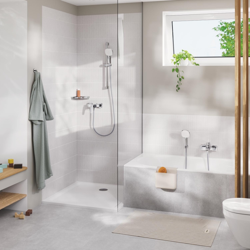 GROHE 40809000 - Portasapone in filo SELECTION CUBE 20 × 20 cm, cromo lucido
