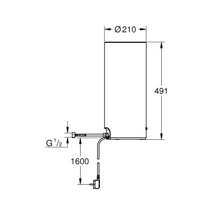 GROHE 40831001 - Serbatoio RED 7 l in acciaio inox