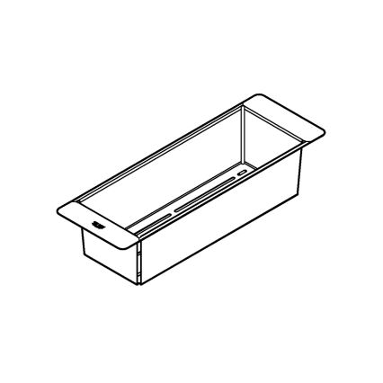GROHE 40852SD0 - Scolatoio multifunzione 450 × 150 × 100 mm in acciaio inox