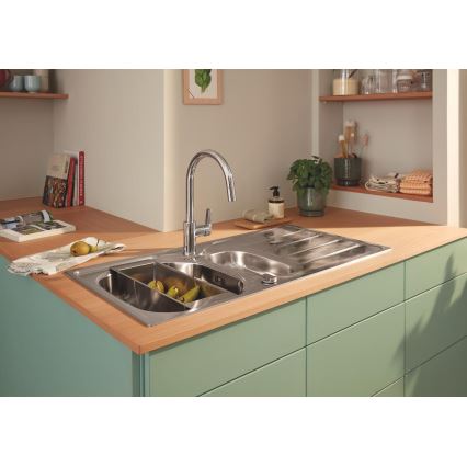 GROHE 40852SD0 - Scolatoio multifunzione 450 × 150 × 100 mm in acciaio inox