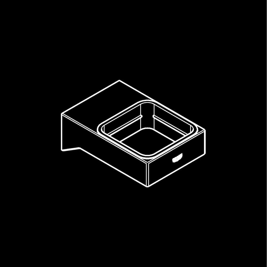 GROHE 40865000 - Supporto SELECTION CUBE in cromo lucido