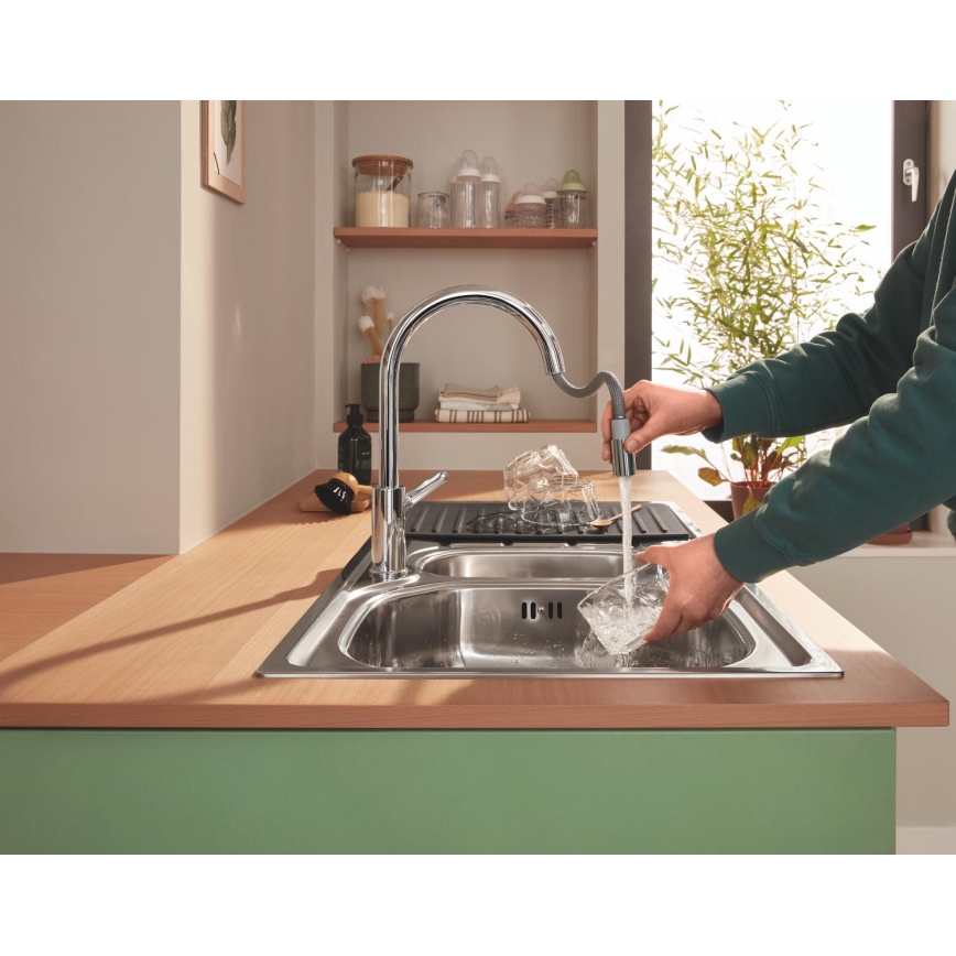 GROHE 40871K00 - Piano di sgocciolamento 450 x 400 mm ceramica/nera