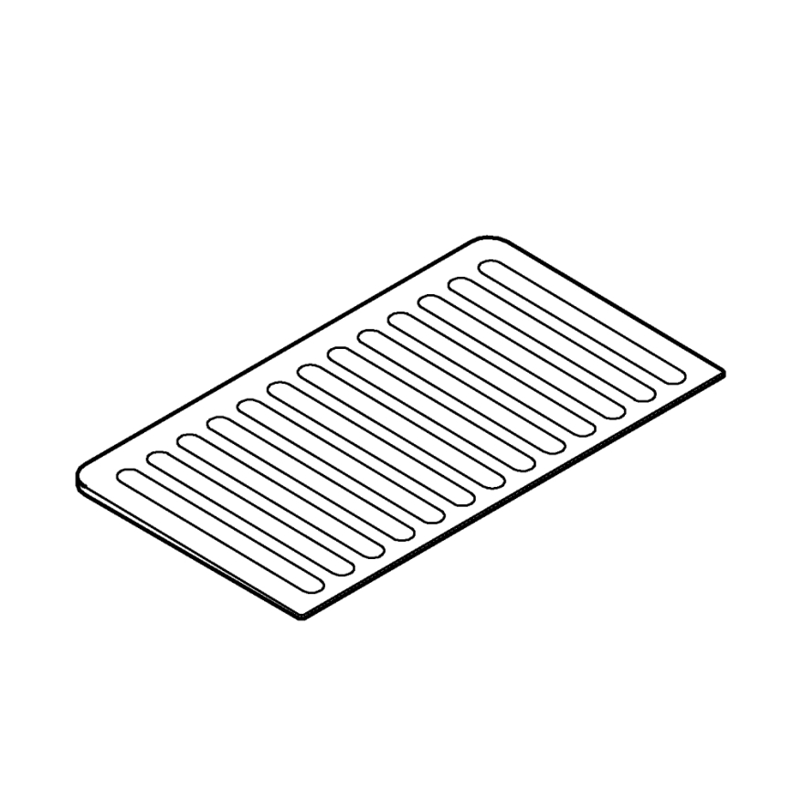 GROHE 40872K00 - Piano sgocciolatoio 450 x 250 mm ceramica/nero