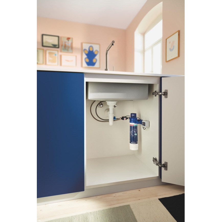 GROHE 40875000 - Kit di avviamento filtro BLUE, cromo lucido