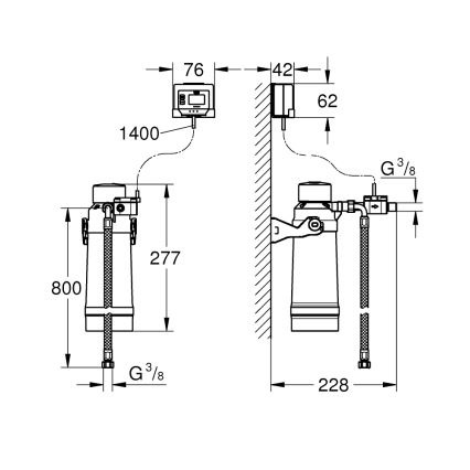GROHE 40876000 - Kit di avviamento ULTRASAFE cromo lucido