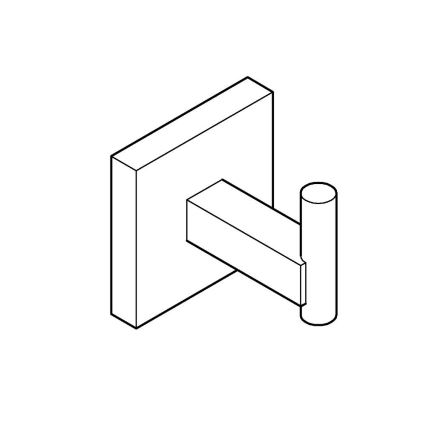 GROHE 409612430 - Gancio START CUBE 5,4 × 5,4 × 6 cm nero