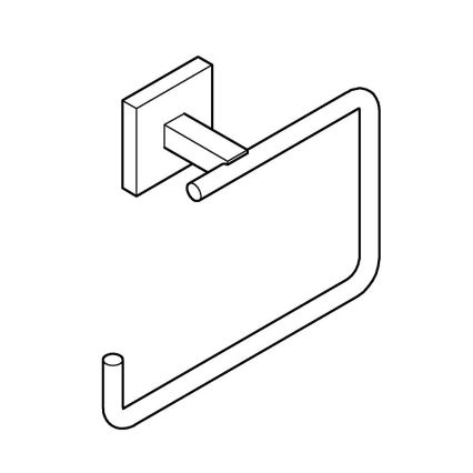 GROHE 409752430 - Porta asciugamani START CUBE 18,8 x 13,8 cm nero