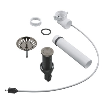 GROHE 40986AL0 - Kit di scarico per lavelli da cucina Ø 35 mm, grafite