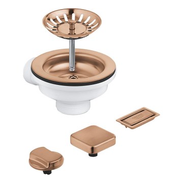 GROHE 40996DL0 - Kit di scarico per lavelli da cucina in rame