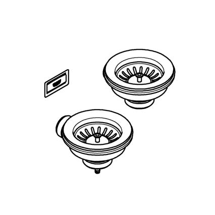 GROHE 40997DL0 - Kit di scarico, accessorio in bronzo