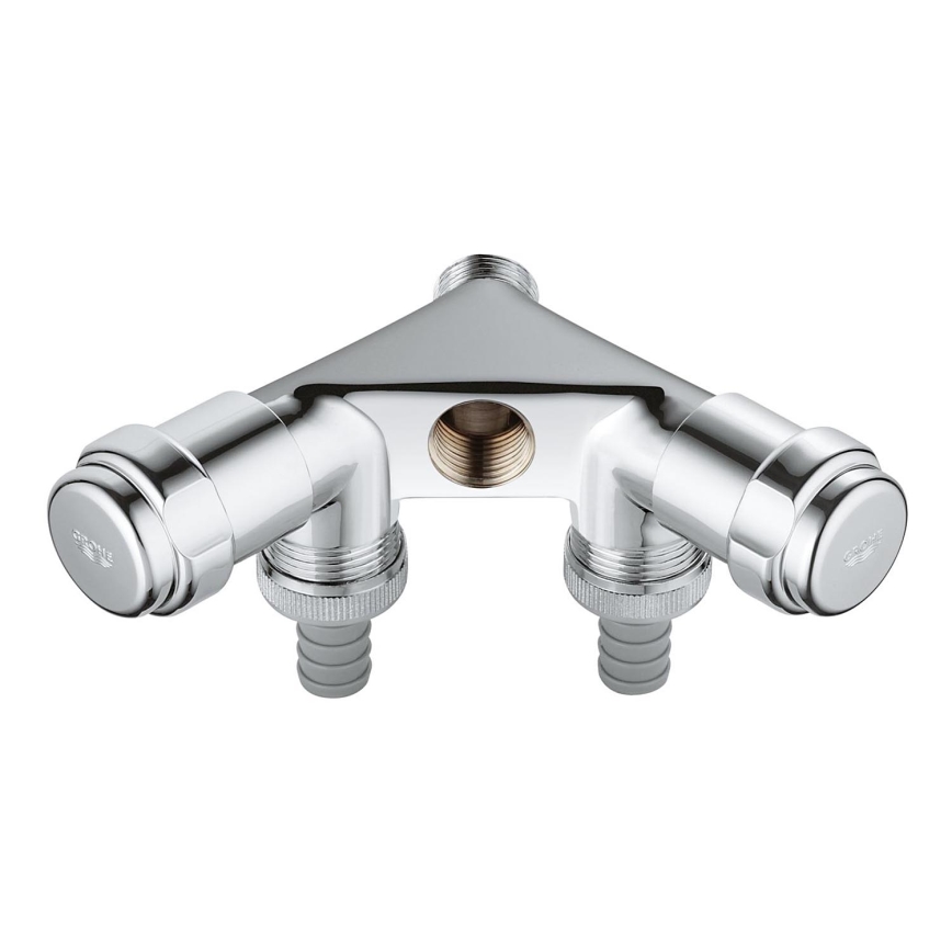 GROHE 41020000 - Valvola doppia EGGEMANN 12” cromo lucido