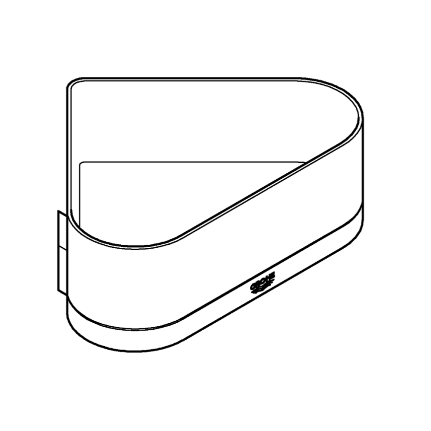 GROHE 41038000 - Piatto doccia angolare SELECTION cromo lucido