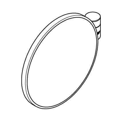 GROHE 41077000 - Specchio cosmetico SELECTION 20 × 20 cm cromo lucido