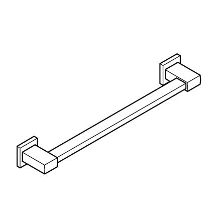 GROHE 41095DC0 - Maniglione per vasca QUICKFIX START CUBE 504 mm bambù/marrone
