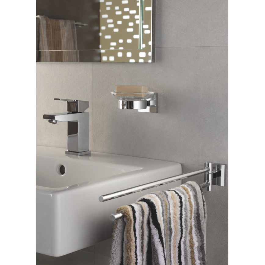 GROHE 41096000 - Portasapone START CUBE 110 × 56 × 125 mm cromo lucido