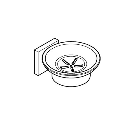 GROHE 410962430 - Portasapone START CUBE 110 x 56 x 125 mm nero