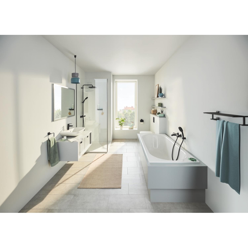 GROHE 410992430 - Portasciugamani multiplo START CUBE 600 mm nero