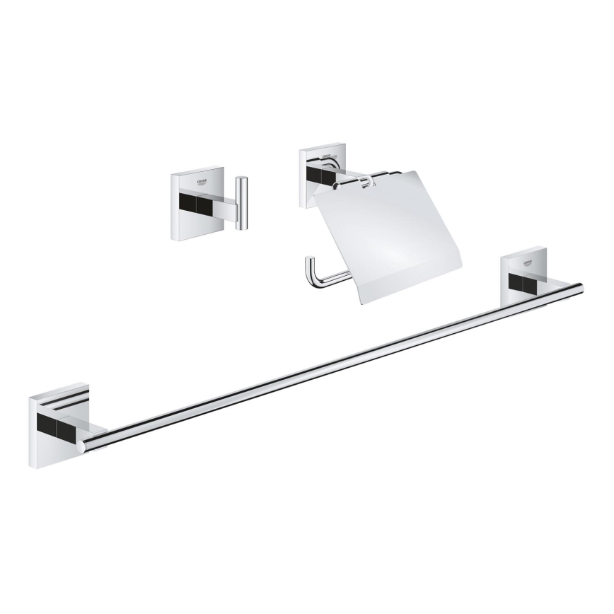 GROHE 41124000 - Set di accessori START CUBE 558 mm, cromo lucido