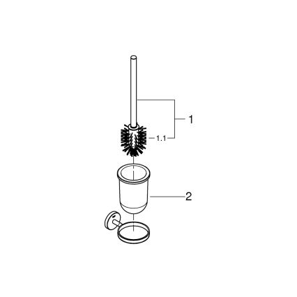 GROHE 41169000 - Set per la pulizia del WC START cromo satinato/lucido