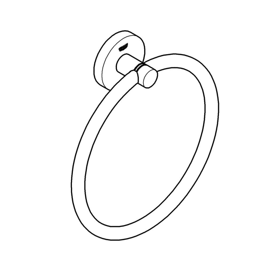 GROHE 41174000 - Porta asciugamani START 180 mm, cromo lucido