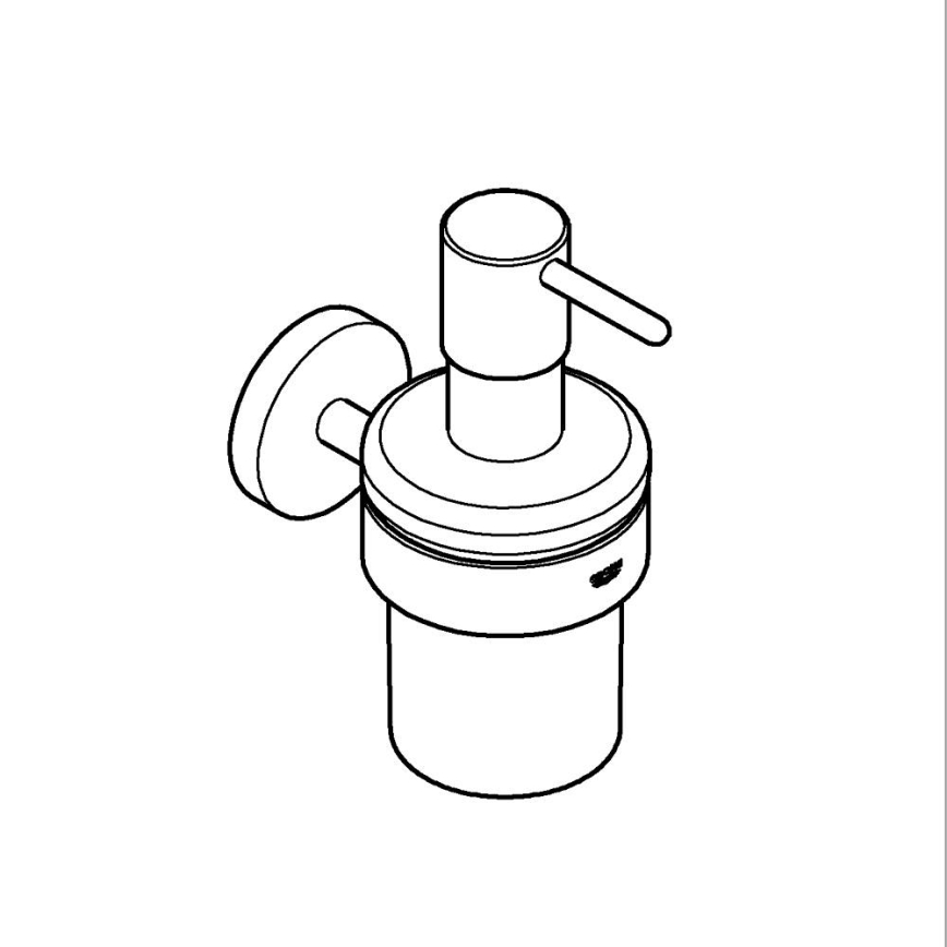 GROHE 41195DC0 - Dispenser di sapone liquido START 160 ml in acciaio inox