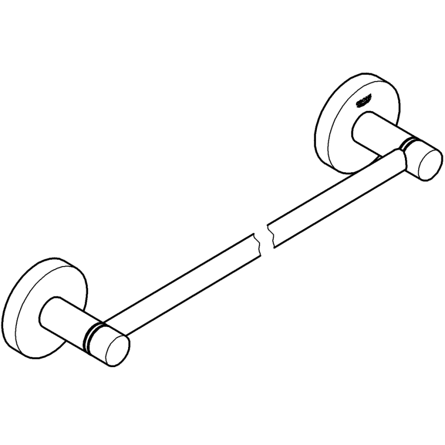 GROHE 411972430 - Porta asciugamani START 504 mm nero