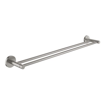 GROHE 41203DC0 - Porta asciugamani a due bracci START 654 mm in acciaio inox