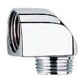 GROHE 45304000 - Raccordo a gomito per doccia DN 15 × DN 15, cromo lucido