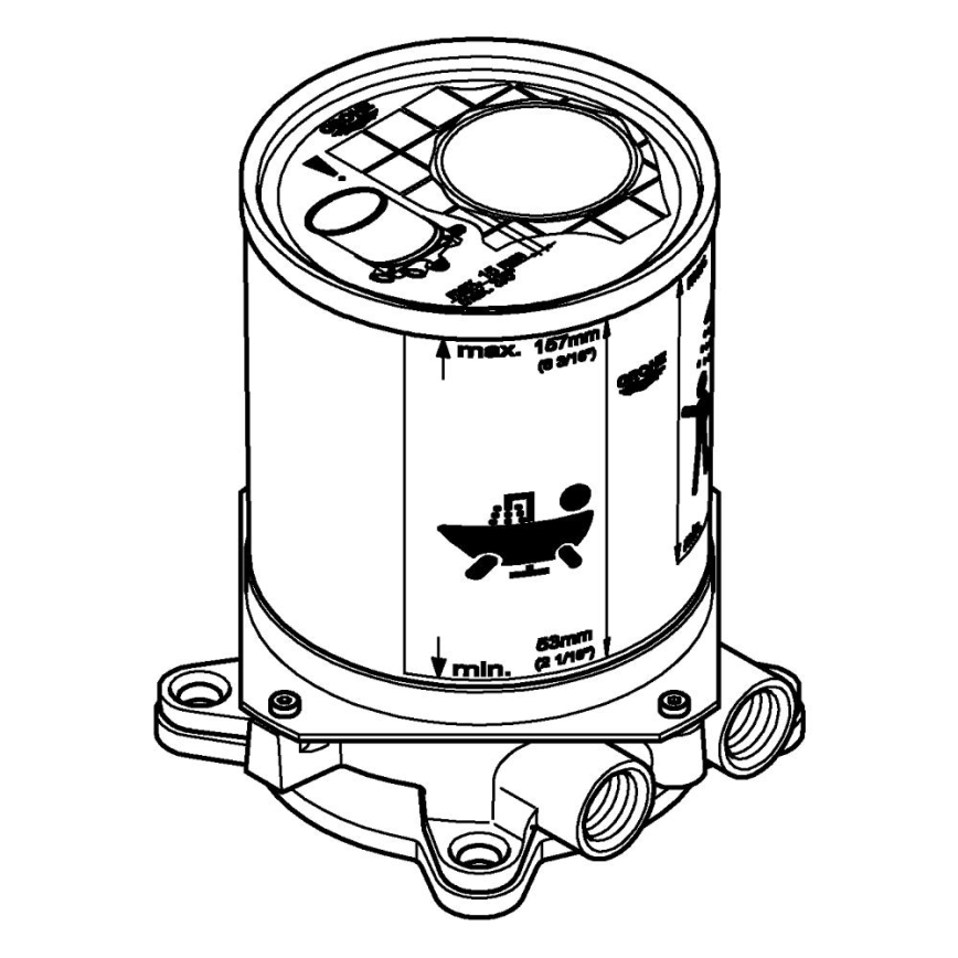 GROHE 45984001 - Kit da incasso DN 15 in ottone