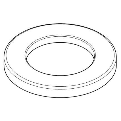 GROHE 48165000 - Piastra di base per miscelatori monocomando per lavabo e bidet, cromata