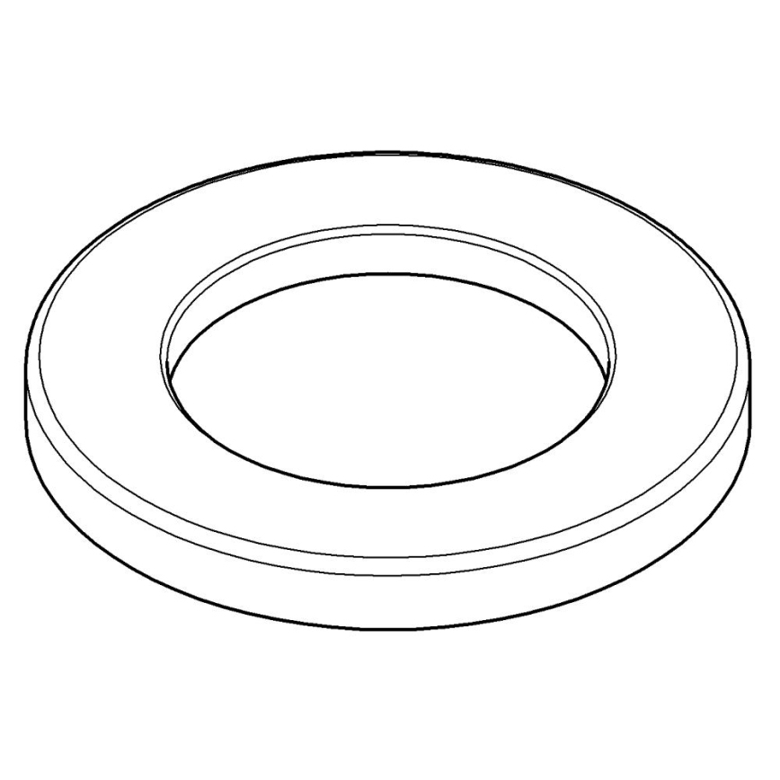 GROHE 48165000 - Piastra di base per miscelatori monocomando per lavabo e bidet, cromata