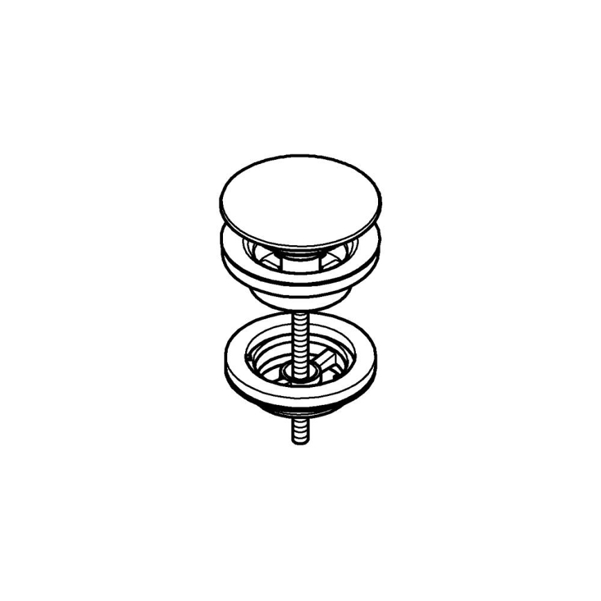 GROHE 65807000 - Set di scarico con finitura cromata lucida