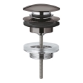 GROHE 65807A00 - Set di scarico con tappo per lavabo con troppopieno, finitura grafite