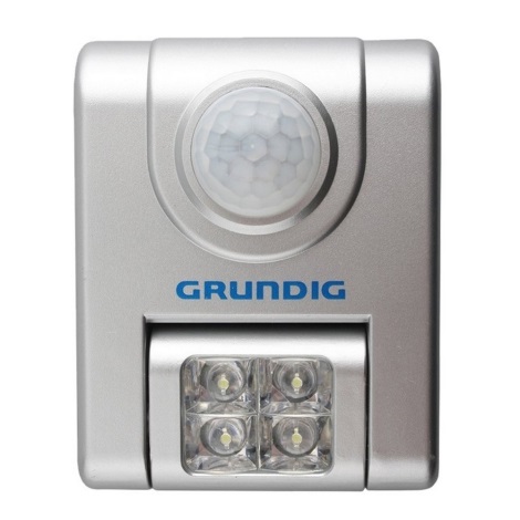 Grundig 117 - Applique a LED con sensore 4xLED/3xAAA