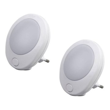 Grundig 121 - SET 2x Luce notturna LED con spina integrata 1xLED/230V Grundig 121 - SET 2x Luce notturna LED con spina integrata 1xLED/230V