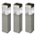 Grundig 90048 - SET 3x Lampada solare LED/5,5x28cm 1xAAA 600 mAh