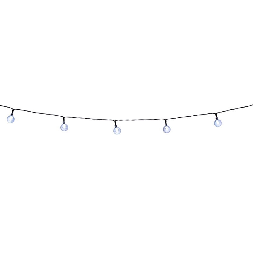 Grundig - Catena luminosa solare a LED dimmerabile 50xLED/8 funzioni, 9,35 m, bianco caldo, 1200 mAh, IP44 + telecomando