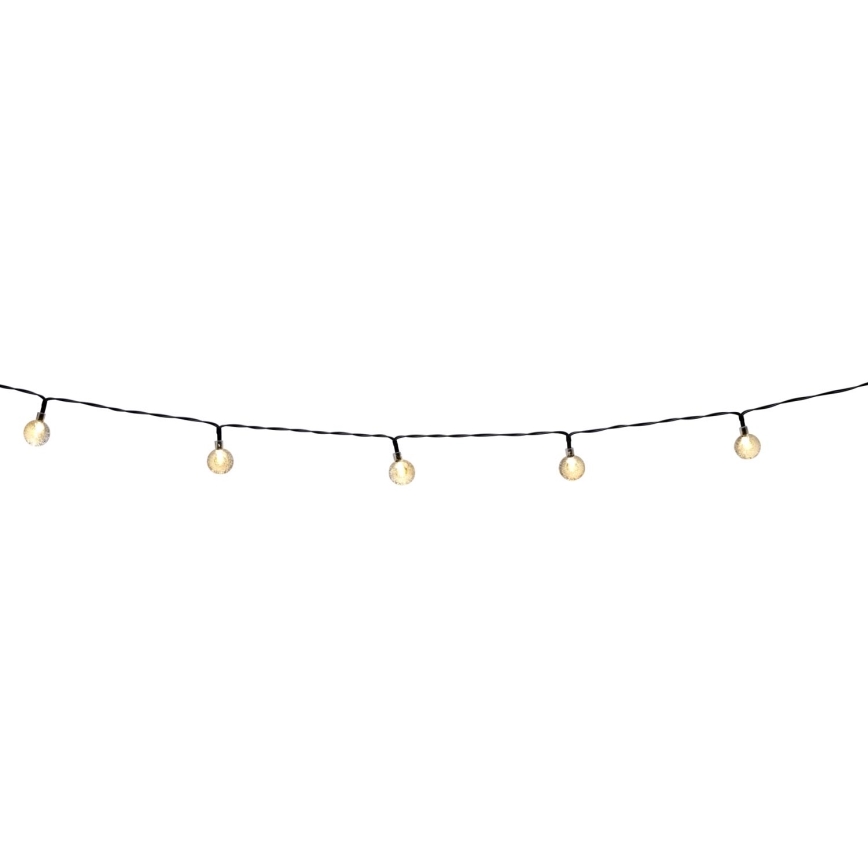 Grundig - Catena solare LED dimmerabile 50xLED/8 funzioni 9,35m IP44 bianco caldo 600 mAh + telecomando
