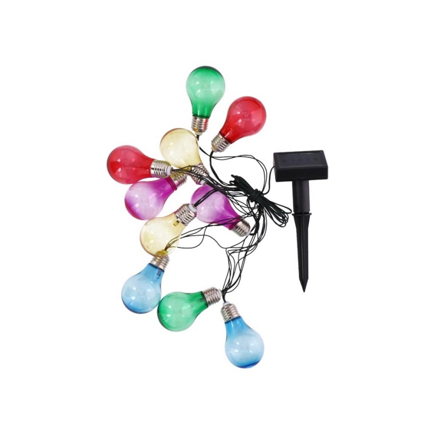 Grundig - Catena solare LED lampadine 10xLED/1xAA 600 mAh colorato