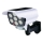 Grundig - Finta telecamera di sicurezza solare a LED con sensore LED, 1,2 V 800 mAh + telecomando