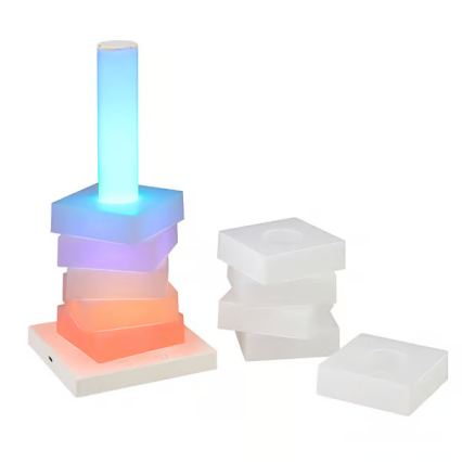 Grundig - Lampada da tavolo LED RGB a sfioramento LED/4,5W/5V