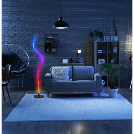 Grundig - Lampada a piantana dimmerabile LED RGB LED/5W/5V + telecomando