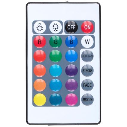 Grundig - Lampada da terra dimmerabile LED RGBW, 10W/5V, nera + telecomando