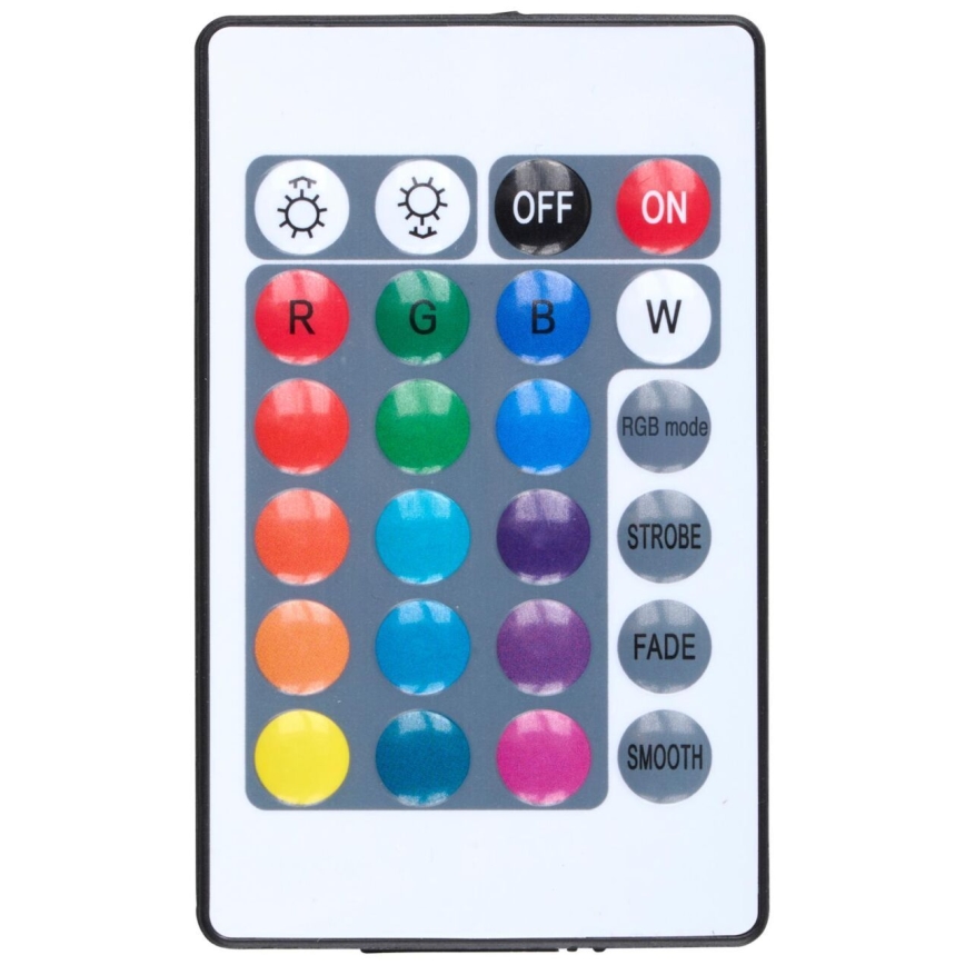 Grundig - Lampada da terra dimmerabile LED RGBW, 10W/5V, nera + telecomando