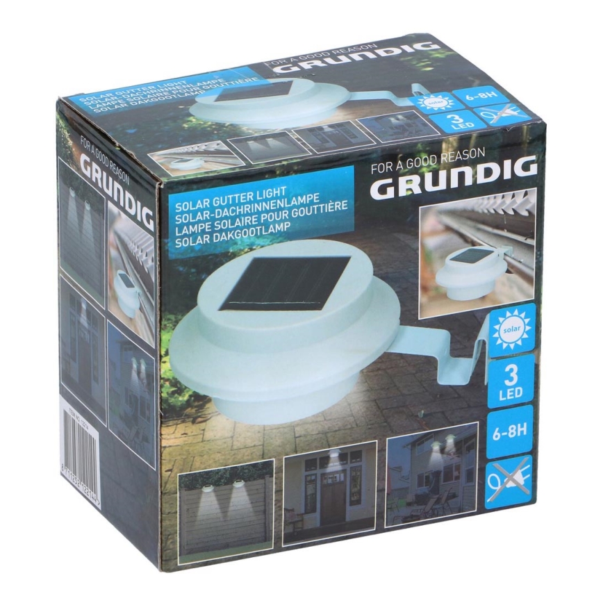 Grundig - Lampada LED solare con un supporto 3xLED/1xAA 600 mAh
