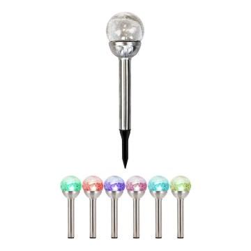 Grundig - Lampada solare a LED, 1,2 V, 600 mAh, multicolore