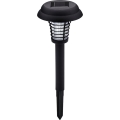 Grundig - Lampada solare a LED e trappola per insetti con LED UV, batteria 1xAA 600 mAh, IPX4