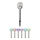 Grundig - Lampada solare LED 1xLED/1,2V 600 mAh multicolore